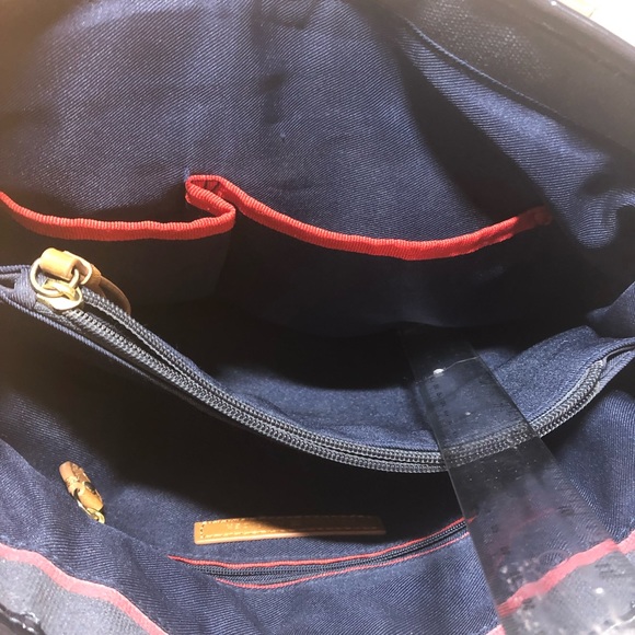 Tommy Hilfiger Rugby stripe Purse Bag Tote read - Picture 9 of 16